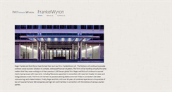 Desktop Screenshot of frankelwyron.com